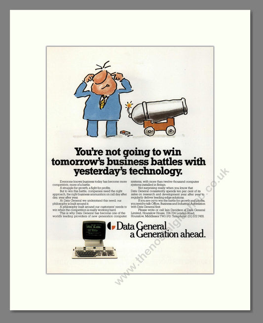 Data General - Computer Systems. Vintage Advert 1984 (ref AD68694)