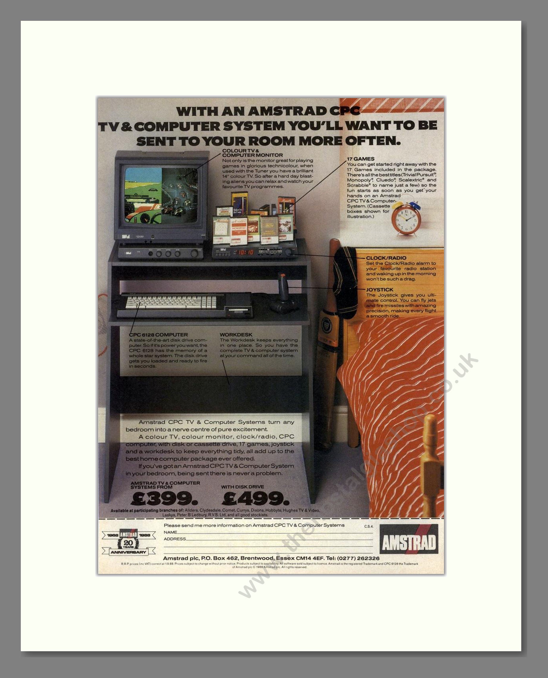 Amstrad - CPC 6128. Vintage Advert 1989 (ref AD68699)