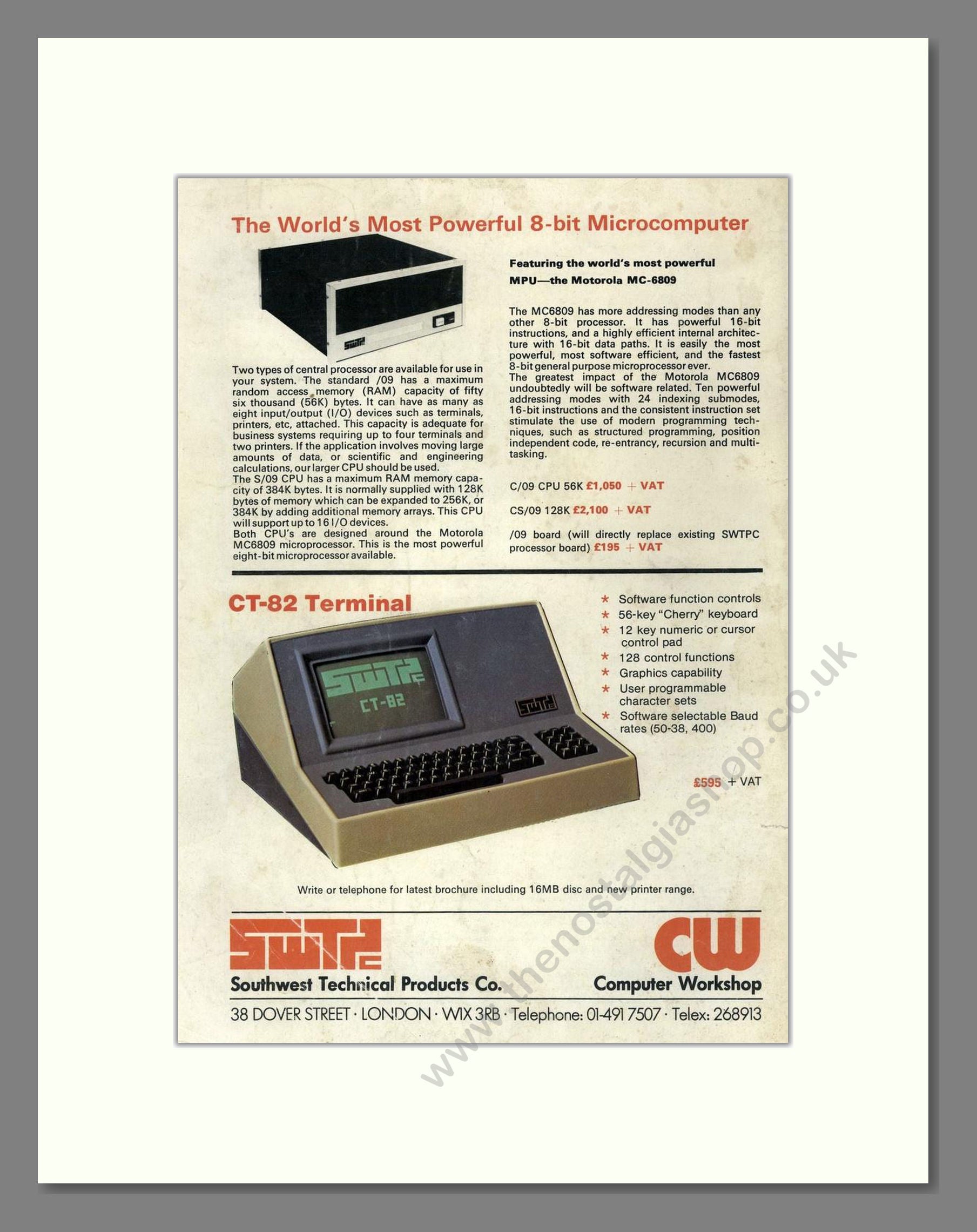 Southwest Technical Products - CT-82 Terminal. Vintage Advert 1979 (ref AD68705)