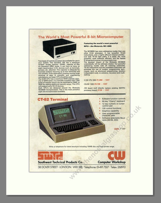 Southwest Technical Products - CT-82 Terminal. Vintage Advert 1979 (ref AD68705)