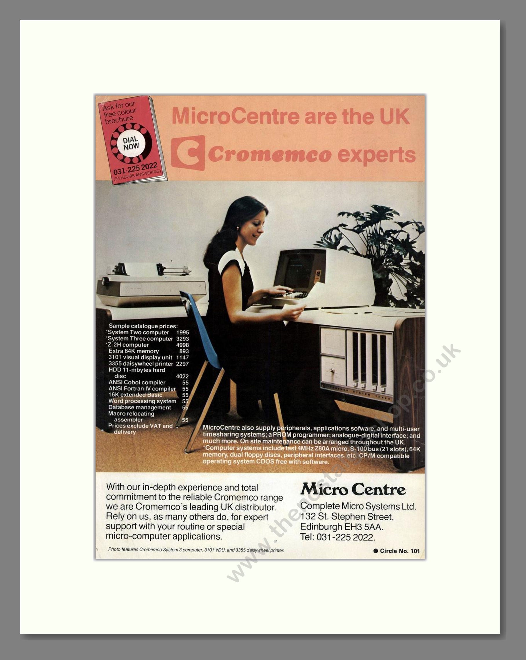 Cromeco - At Microcentre. Vintage Advert 1979 (ref AD68706)