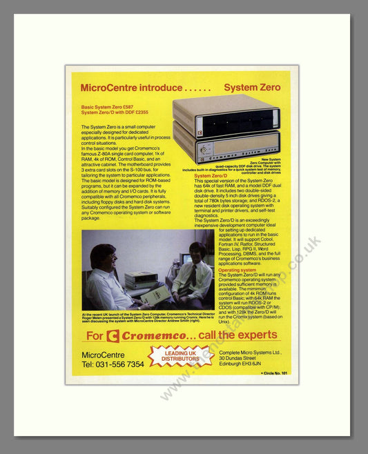 Cromeco - System Zero. Vintage Advert 1981 (ref AD68709)