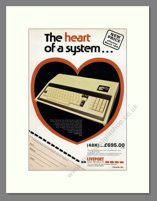 Exidy - Sorcerer. Vintage Advert 1981 (ref AD68711)