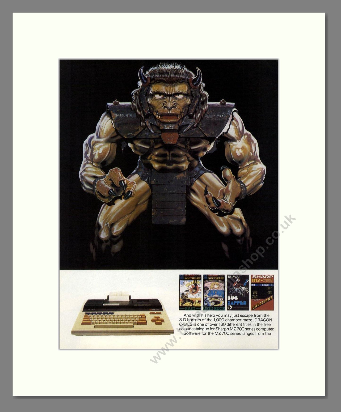 Sharp - MZ 700 Computer (Double Advert). Vintage Advert 1984 (ref AD68718)