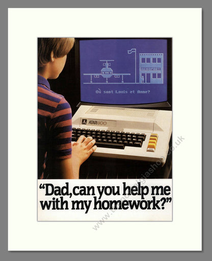 Atari - 800 Computer (Double Advert). Vintage Advert 1982 (ref AD68722)