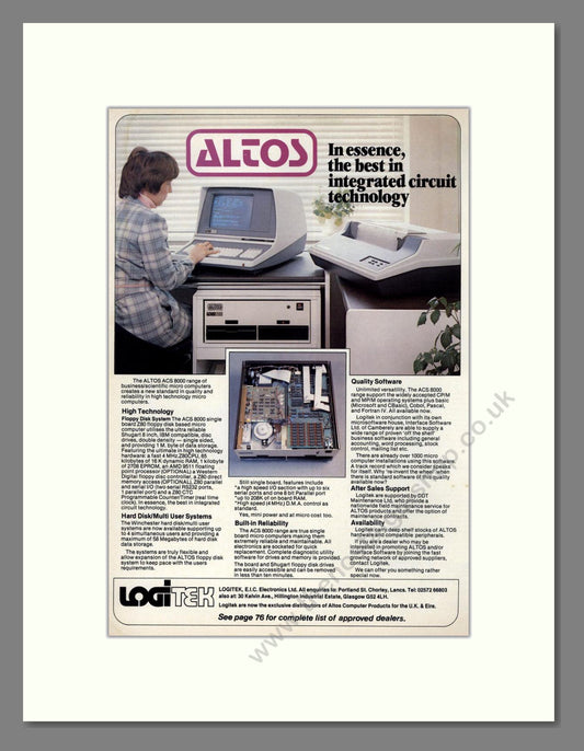 Altos - Itegrated Circuits. Vintage Advert 1980 (ref AD68726)