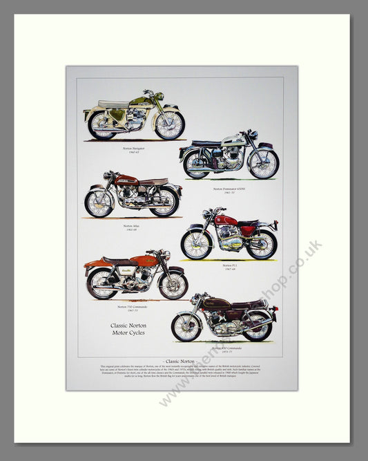 Norton  Motorcycles  Mounted print
