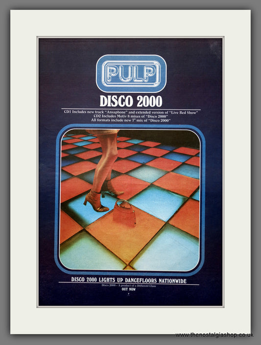 Pulp Disco 2000. Original Advert 1995 (ref AD15619)