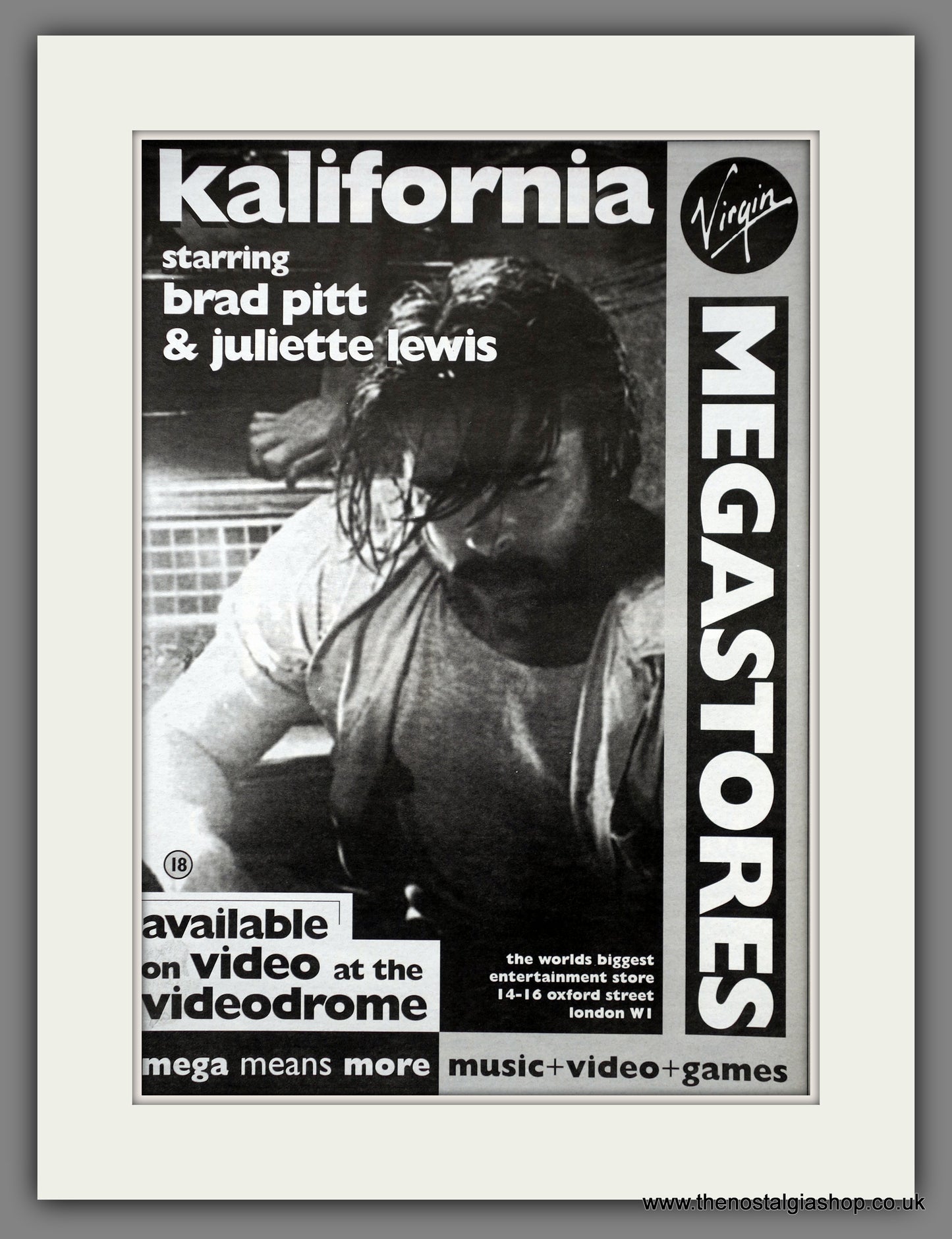 Kalifornia. Original Advert 1995 (ref AD15631)