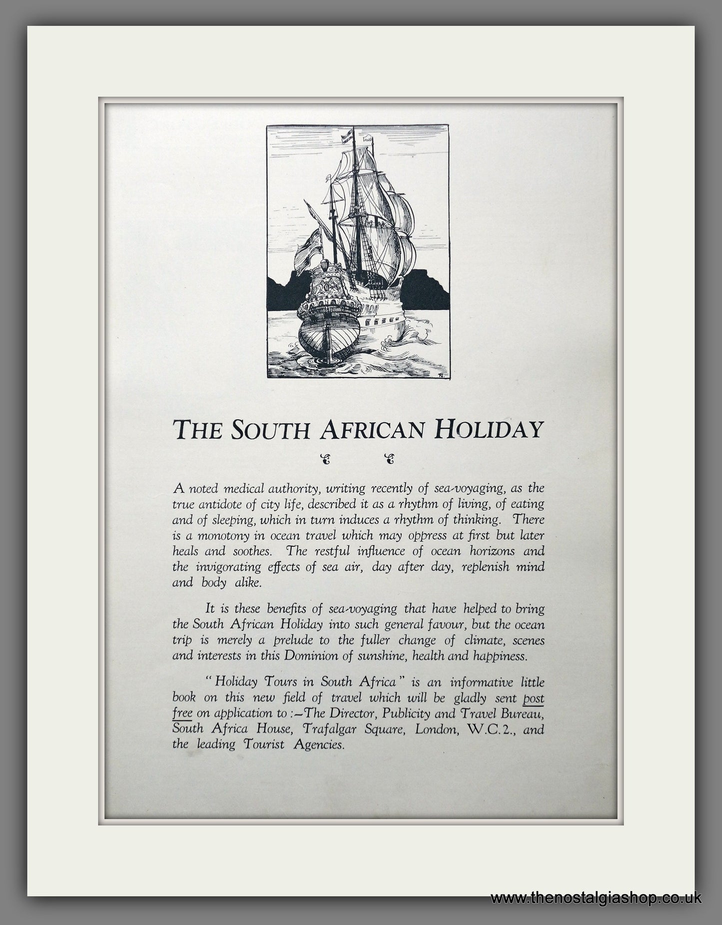 South Africa. Original Advert 1930 (ref AD301416)