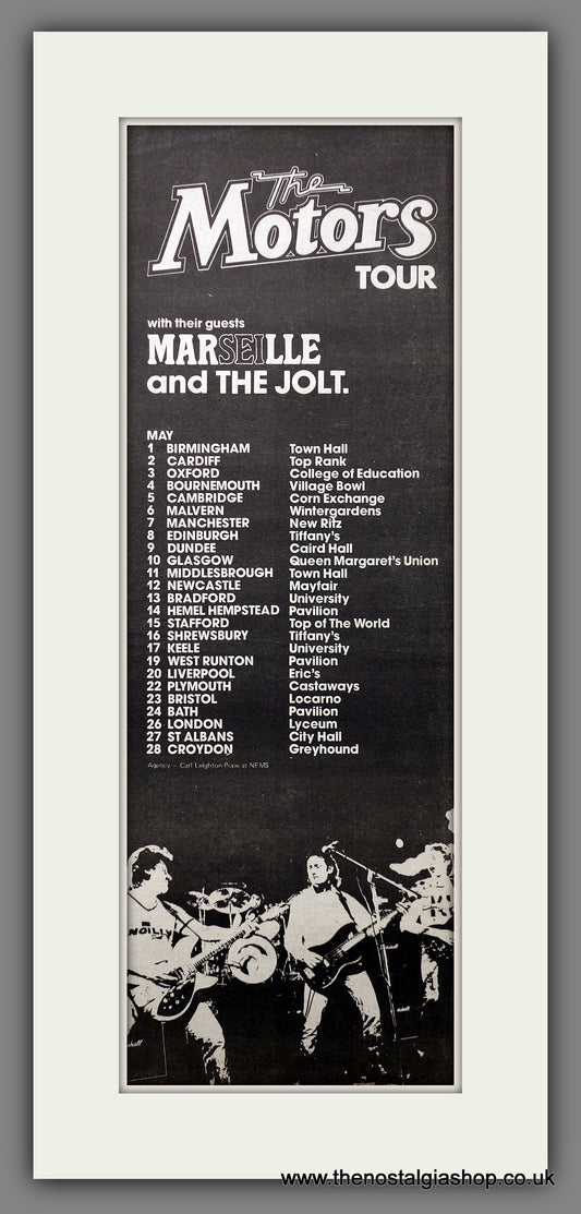 Motors (The) UK Tour. Original Advert 1978 (ref AD200778)