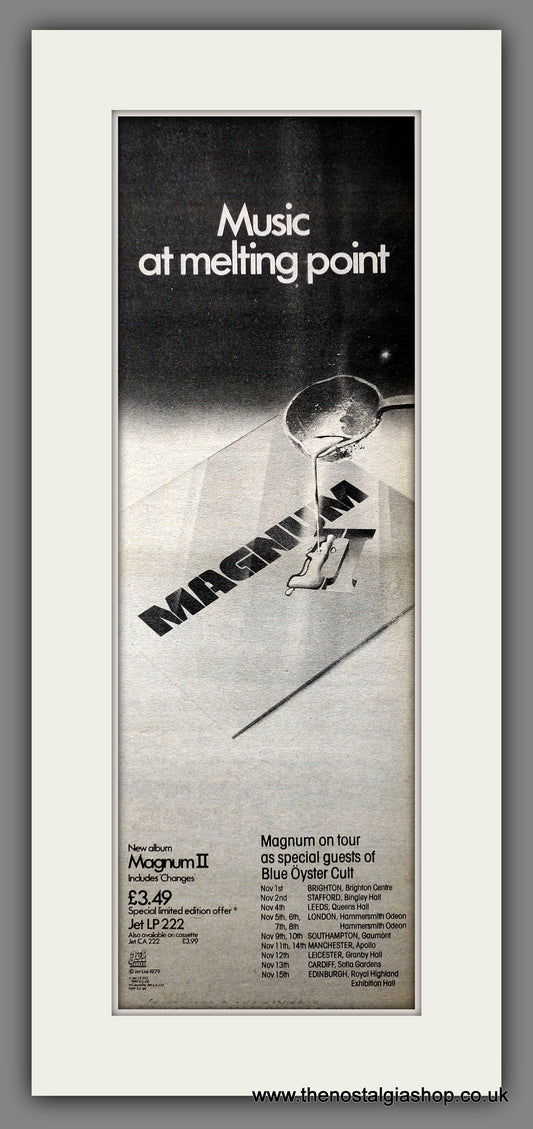 Magnum II. UK Tour Original Advert 1979 (ref AD200797)