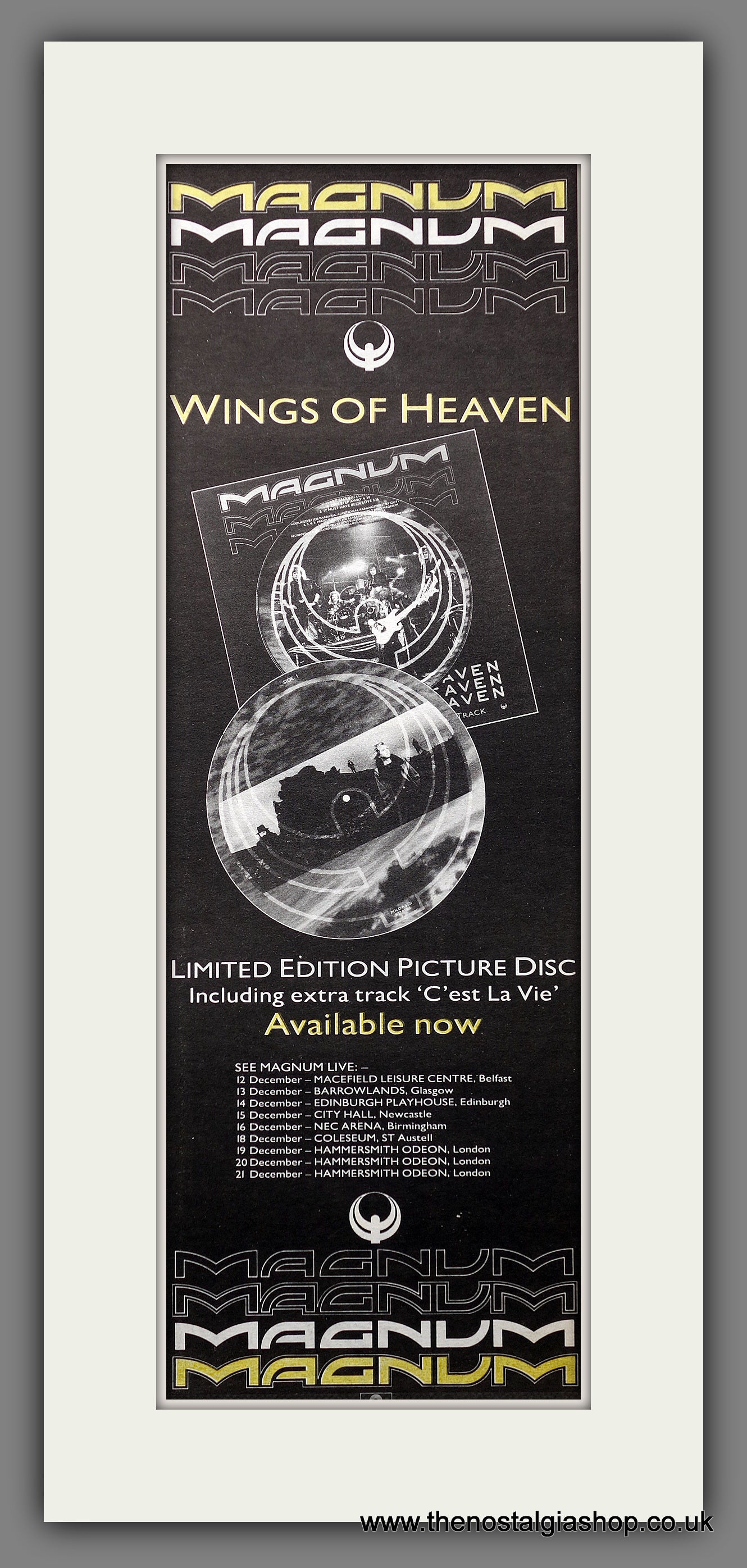Magnum On The Wings Of Heaven Original Advert 1988 (ref AD200799)