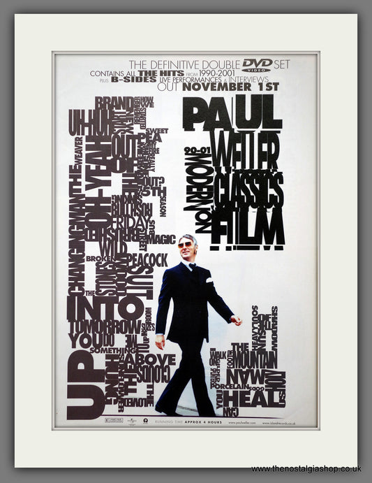 Paul Weller. On DVD. Vintage Advert 2004 (ref AD61180)
