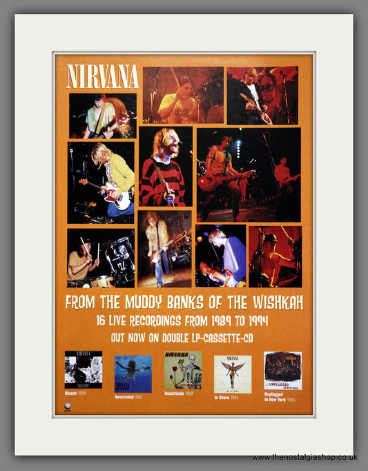 Nirvana. Muddy Banks of the Wishkah. Original advert 1996 (ref AD61184)