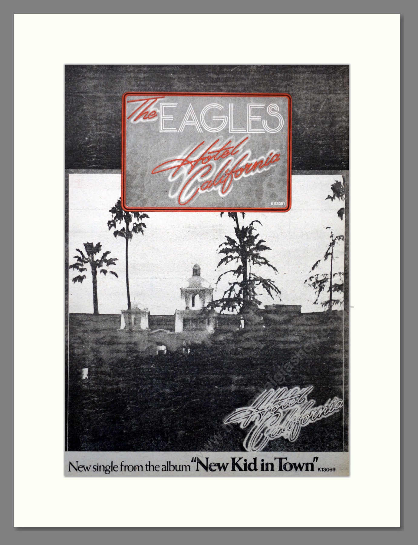 Eagles Hotel California. Large Original Advert 1976 (ref AD15674)