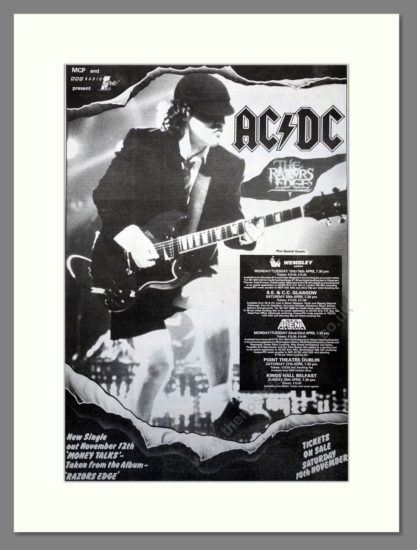 AC/DC Razors Edge Tour. Large Original Advert 1990 (ref AD15726) – The ...