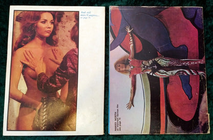 Cinema X International Guide for Adult Audiences Vol 2 No.8 and Vol 3 No.8. 1970's. (ref M247)