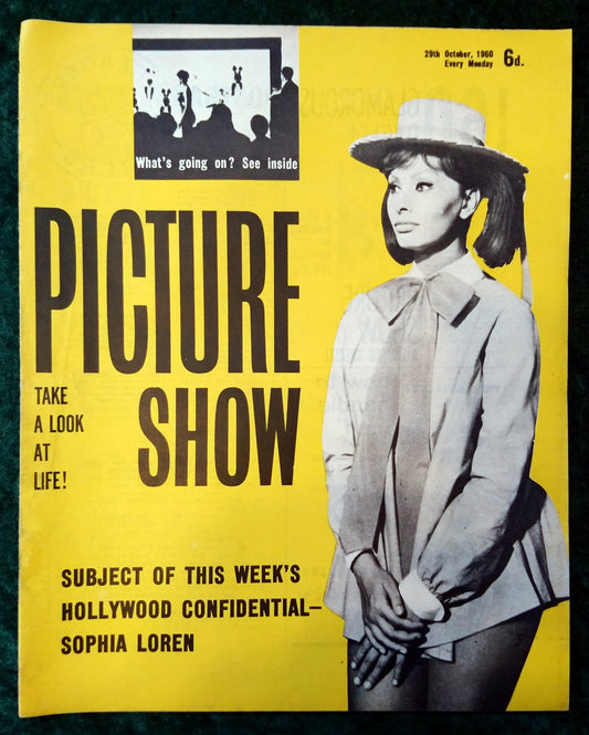 Picture Show Magazine. Oct 29th 1960. Sophia Loren Cover. (LM085)