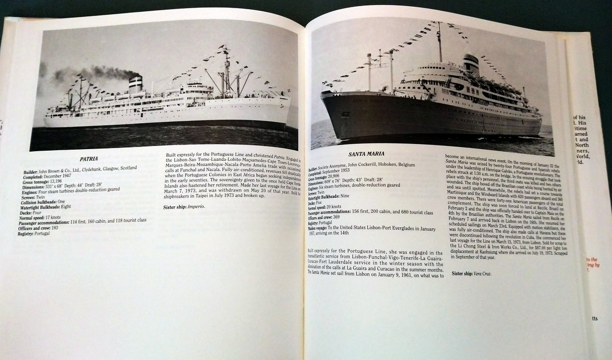 Era of the Passenger Liner, by Nicholas T. Cairis. 1992 (ref B74)