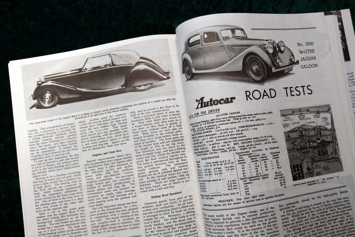 Jaguar and SS Gold Portfolio 1931-1951. (ref b256)
