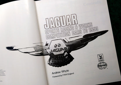 Jaguar Sports Racing and Works Competition Cars to 1953. (ref b257)