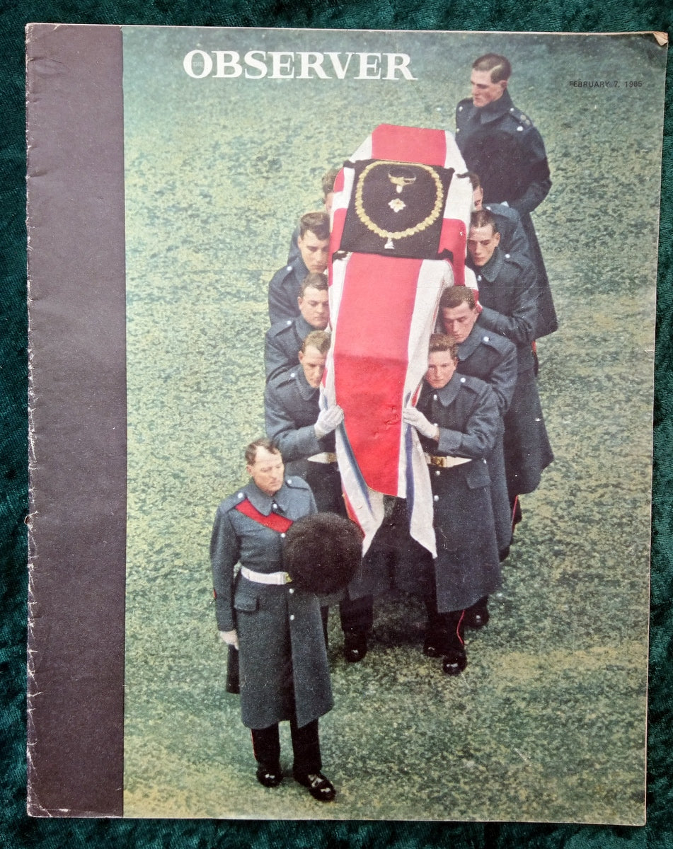 Observer Magazine. Churchill's Funeral. February 7th 1965. (LM068)