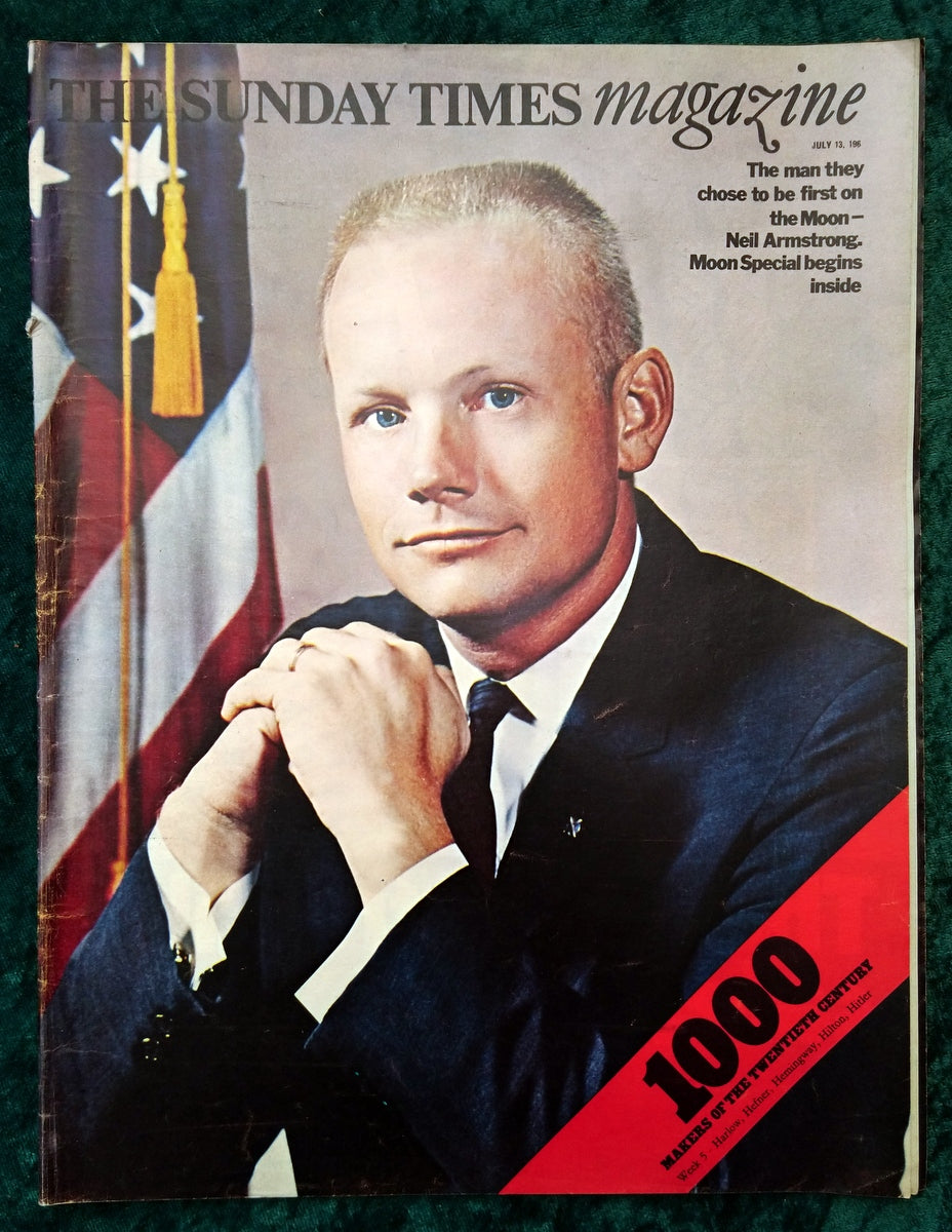 Sunday Times Magazine Neil Armstrong Moon Special. July 13th 1969. (LM070)