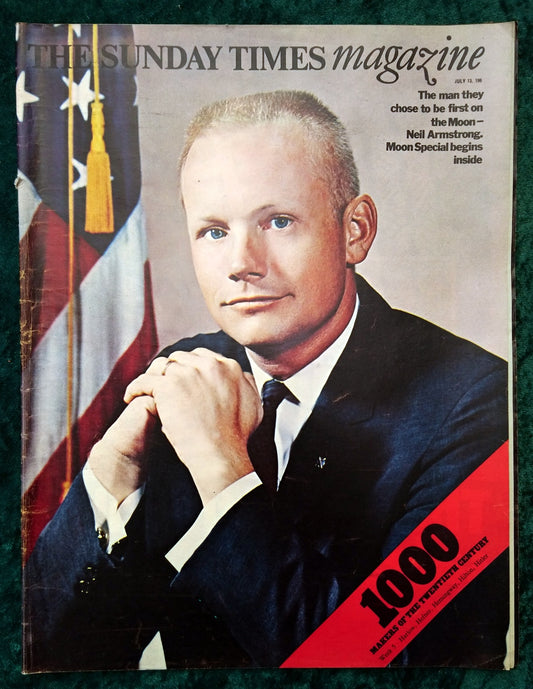 Sunday Times Magazine Neil Armstrong Moon Special. July 13th 1969. (LM070)