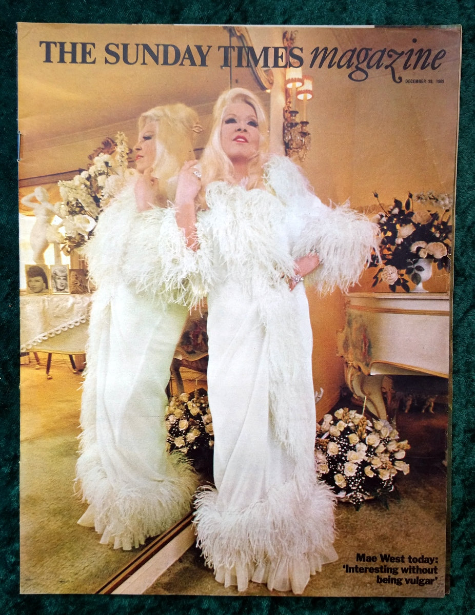 Sunday Times Magazine Mae West Today. Dec 28th 1969. (LM072)