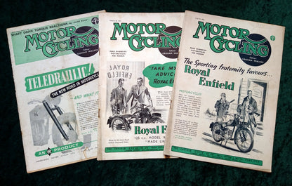 Motor Cycling Magazine Lot of 12 Issues 1940's. (MC151)
