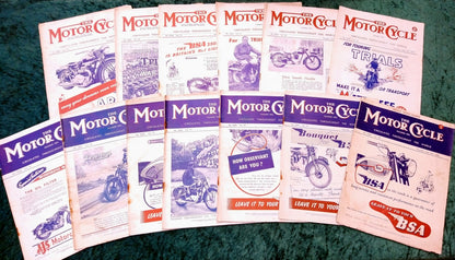 Motor Cycle Magazine Lot of 13 Issues 1945/47. (MC150)