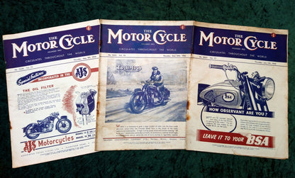 Motor Cycle Magazine Lot of 13 Issues 1945/47. (MC150)