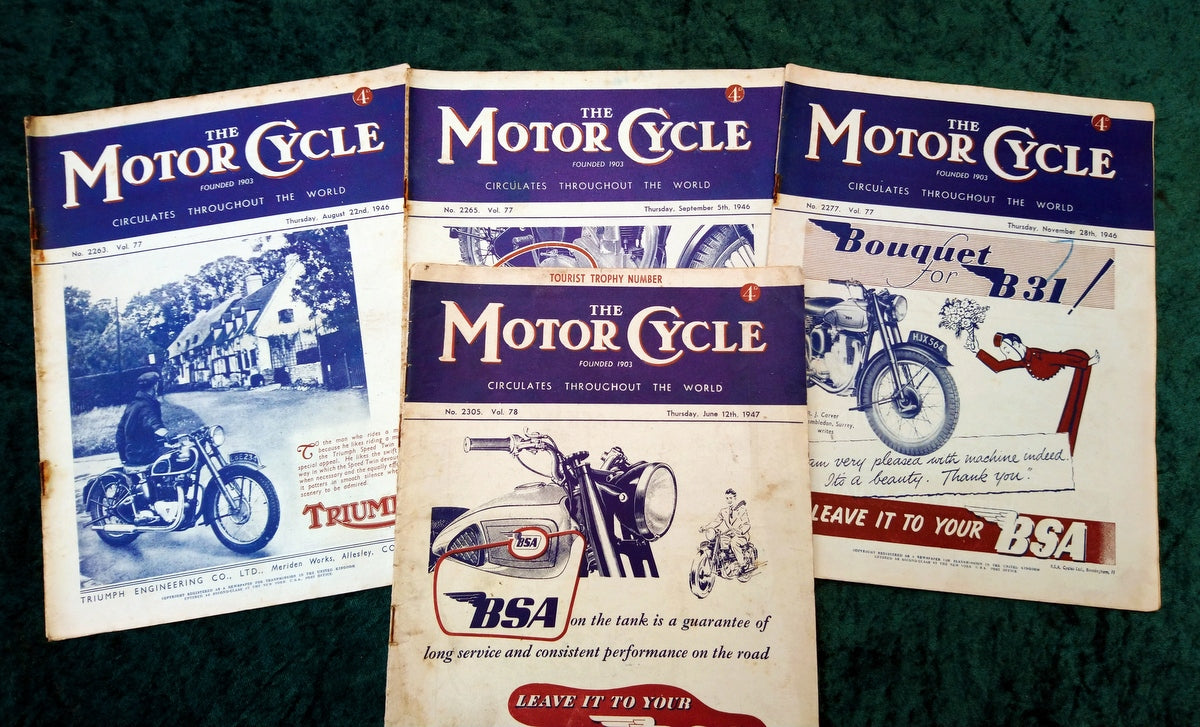 Motor Cycle Magazine Lot of 13 Issues 1945/47. (MC150)