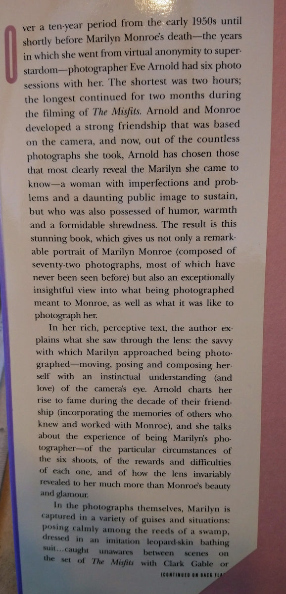 Marilyn Monroe. An Appreciation by Eve Arnold. (ref b144)