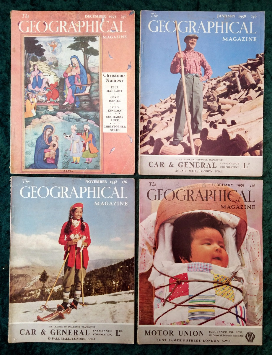 The Geographical Magazines x 14. 1950's/60's. (MC152)