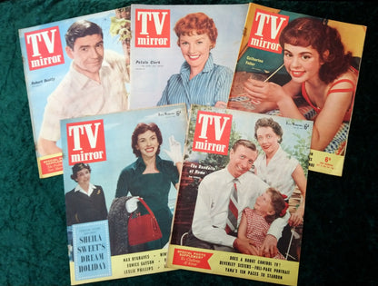 TV Mirror Magazine. Collection of 5 From 1956. (MC153)