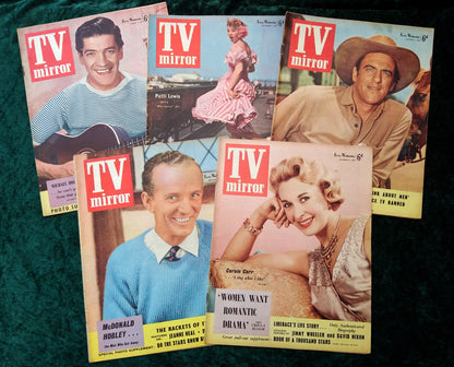 TV Mirror Magazine. Collection of 5 From 1956. (MC154)