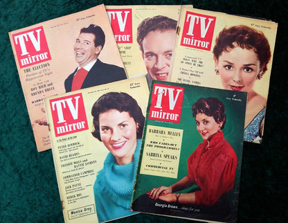 TV Mirror Magazine. Collection of 5 From 1955. (MC156)