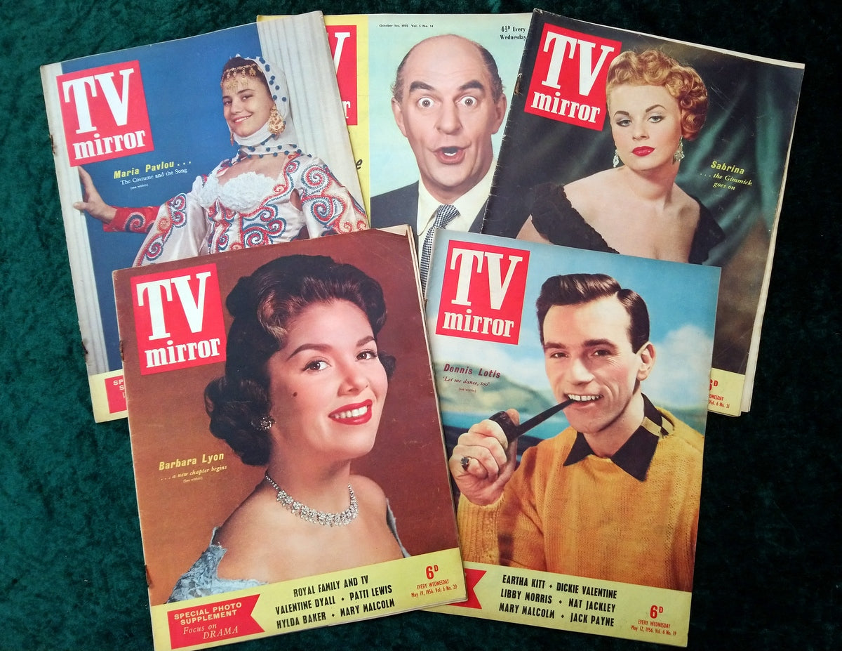 TV Mirror Magazine. Collection of 5 From 1955/56. (MC157)