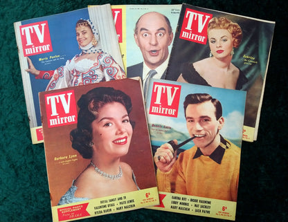 TV Mirror Magazine. Collection of 5 From 1955/56. (MC157)