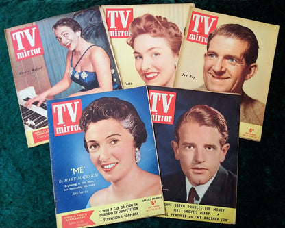 TV Mirror Magazine. Collection of 5 From 1956. (MC158)