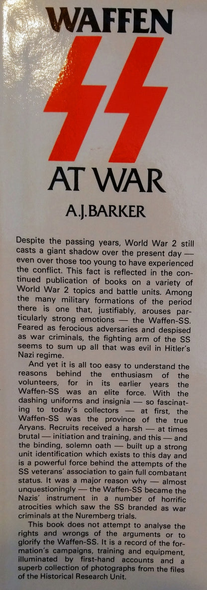 Waffen SS at War. A. J. Barker. (ref B86)