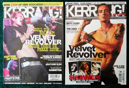 Kerrang! Rock and Metal Magazine. Collection of 10 from 1995, 2004,5,6. (MC160)