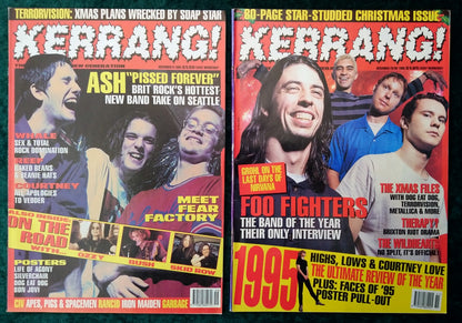 Kerrang! Rock and Metal Magazine. Collection of 10 from 1994/95 (MC161)