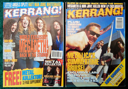 Kerrang! Rock and Metal Magazine. Collection of 10 from 1993/94 (MC162)
