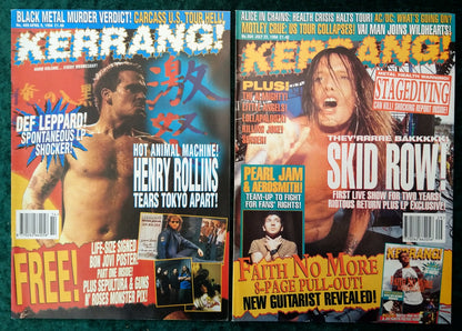 Kerrang! Rock and Metal Magazine. Collection of 10 from 1993/94 (MC162)