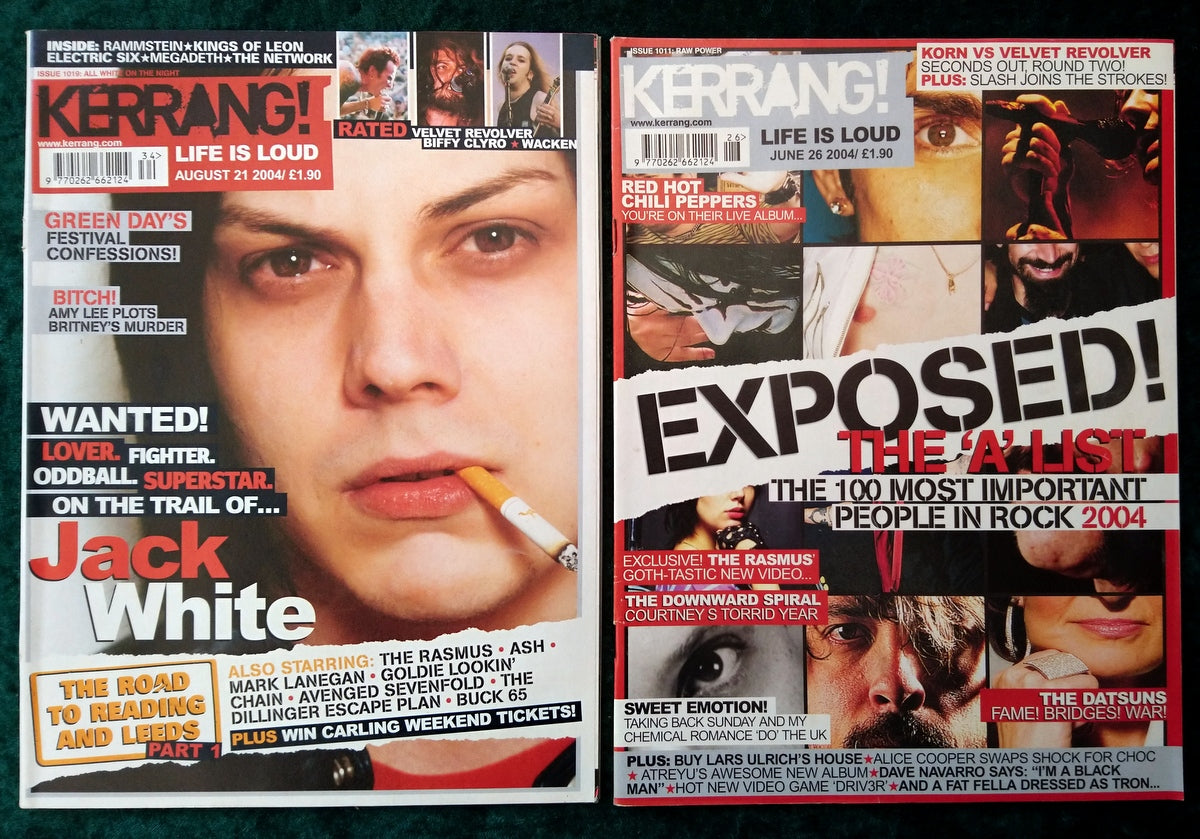 Kerrang! Rock and Metal Magazine. Collection of 10 from 2004 (MC163)