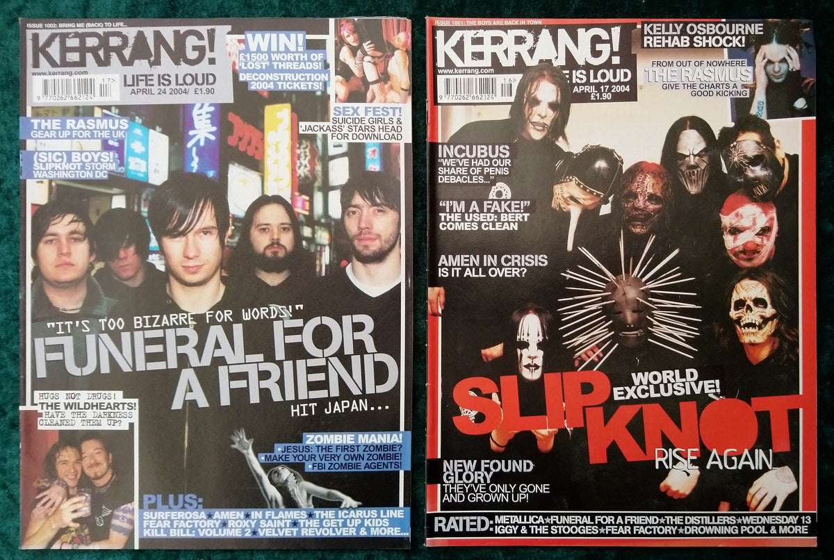 Kerrang! Rock and Metal Magazine. Collection of 10 from 2004 (MC163)