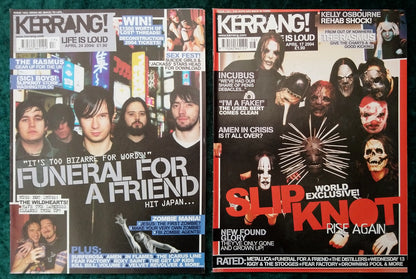 Kerrang! Rock and Metal Magazine. Collection of 10 from 2004 (MC163)